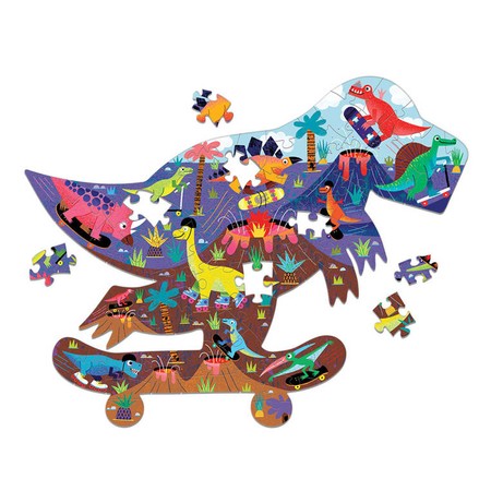 Mudpuppy Puzzle konturowe Jurajski Skatepark 75 elementów 5+