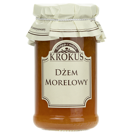 Krokus DŻEM MORELOWY O OBNIŻONEJ ZAWARTOŚCI CUKRU BEZGLUTENOWY 235 g