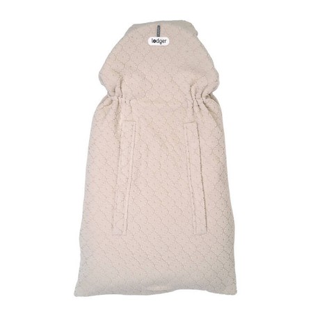 Lodger Polarowy wielofunkcyjny otulacz kocyk do fotelika samochodowego jasnobeżowy Fleece Birch