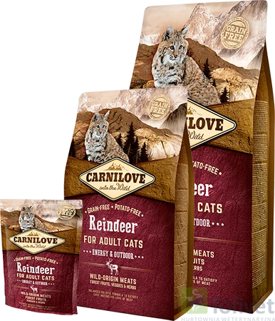 CARNILOVE Cat Adult Reindeer RENIFER dla kota 400g