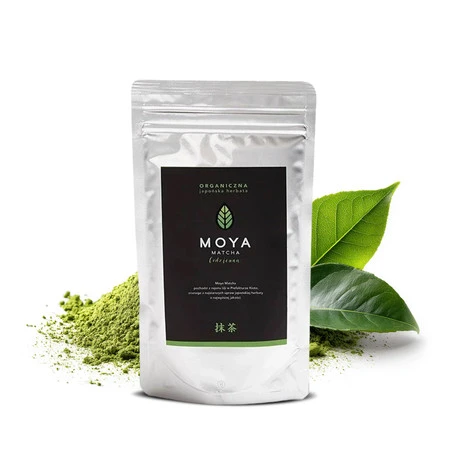 Moya Matcha − Herbata zielona matcha w proszku BIO − 100 g