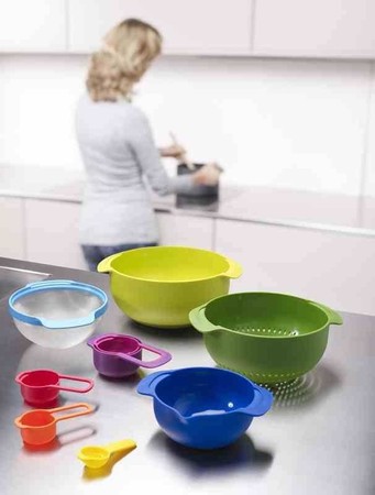 JJ - Zestaw misek i miarek Nest™ 9 Plus, multikolo