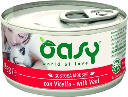 OASY Cat Caprice Mousse Kot Veal Cielęcina 85g