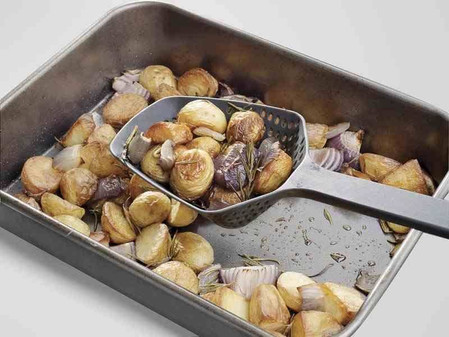JJ - Łyżka cedzakowa L Scoop™ Plus, czarno-zielona
