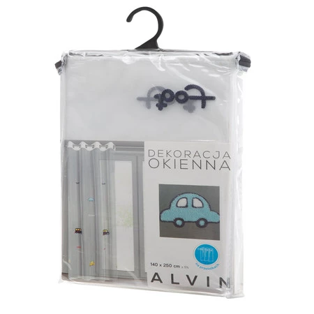 FIRANA GOTOWA ALVIN 140 X 250 CM BIAŁY