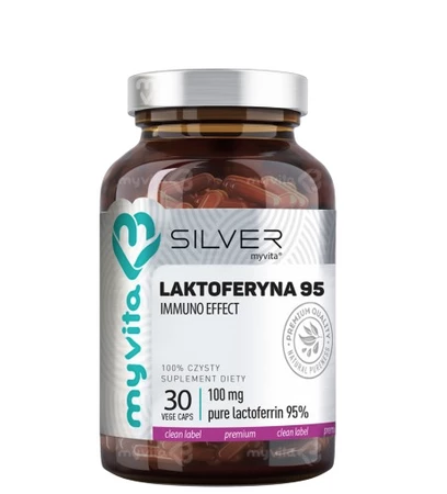MyVita SILVER Laktoferyna 100 mg na wsparcie odporności 30 kaps.