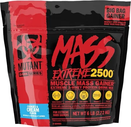 PVL MUTANT MASS XXTREME Gainer 2720 g smak ciasteczko