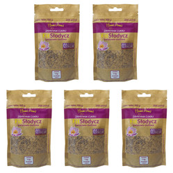 Zestaw 5x Fit Słodycz kwiatowo-ziołowy doypack 100g - 200 porcji