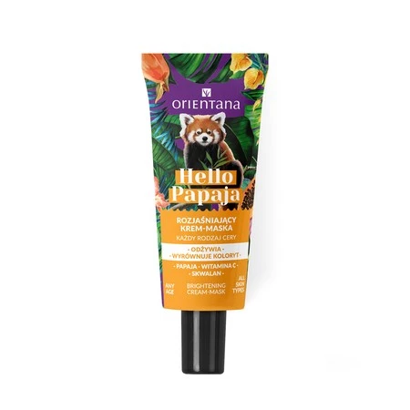 Orientana Hello Papaya Rozjaśniający krem-maska Witamina C Skwalan 40ml