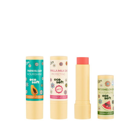 EcoSoft, Balsam do ust, Lippy Day, TWIST UP, Wanilia, 4,8 ml