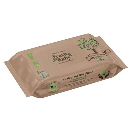 Fresh Baby Aqua Nature Chusteczki nawilżane 60 szt.