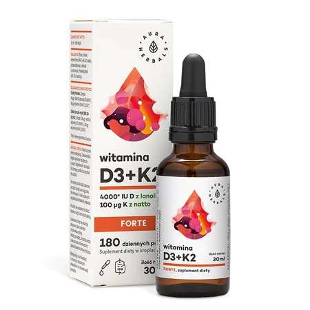  Aura herbals - Witamina D3 + K2 forte - 30 ml