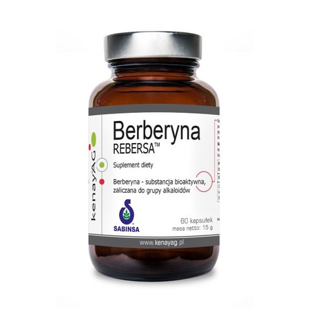 KENAY Berberyna REBERSA® na wsparcie metabolizmu glukozy, układu sercowo-naczyniowego i prawidłowego poziomu cholesterolu 60 kaps.