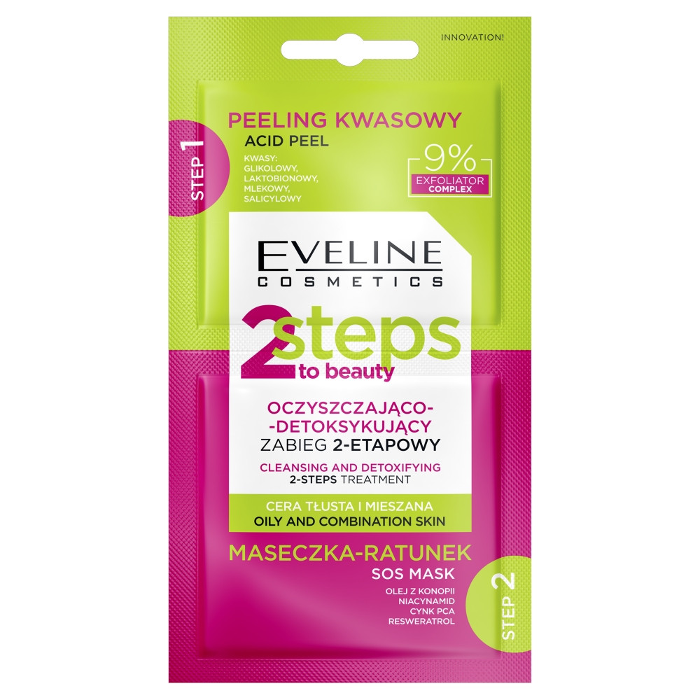 2 Steps to Beauty oczyszczająco-detoksykujący zabieg 2-etapowy 2x4ml - Nabea.pl
