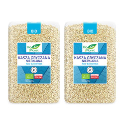 Zestaw 2x Bio Planet - Kasza gryczana niepalona bezglutenowa Bio - 2 kg