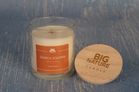 Big Nature Świeca Sojowa CYNAMON 215 g