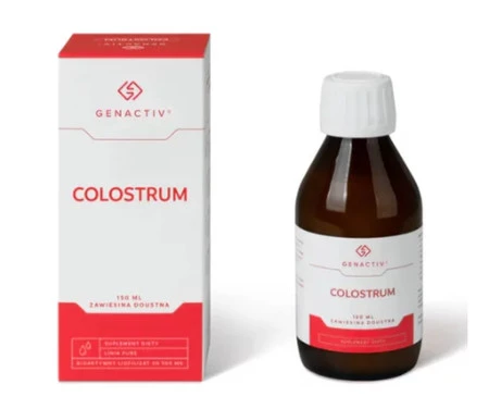 GENACTIV Colostrum zawiesina - bioaktywny liofilizat 2h 500 mg - 150 ml