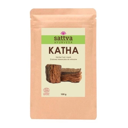 Sattva - Herbal Hair Mask ziołowa maseczka do włosów Katha 100g