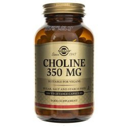 Solgar Choline 350 mg na wsparcie pamięci 100 kaps.