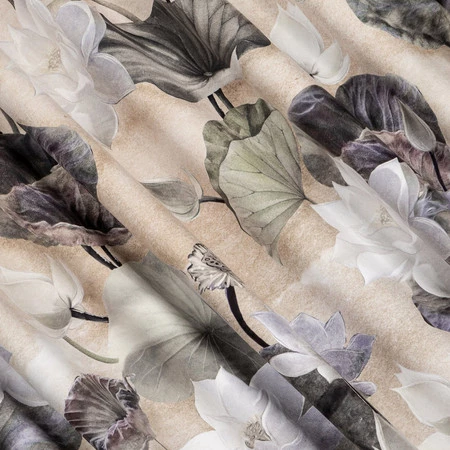 ZASŁONA GOTOWA LOTOS NA TAŚMIE 140 X 270 CM BEŻOWY