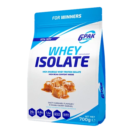 6PAK WHEY ISOLATE   700g SALTY CARAMEL