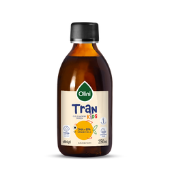 Olini Tran naturalny cytrusowy aromat, dla dzieci i dorosłych kwasy tłuszczowe EPA i DHA 250 ml smak cytryna