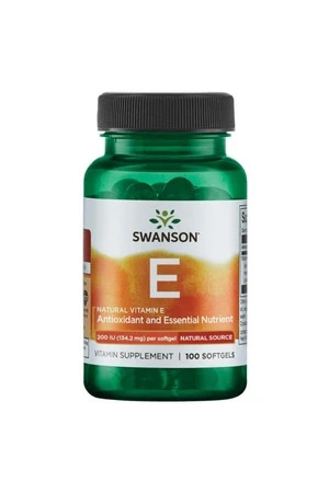 Swanson Witamina E Naturalna 200 Iu 100 K
