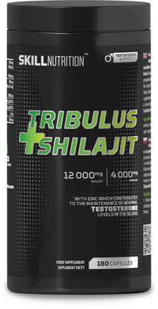 Skil Nutrition Tribulus + Shilajit booster testosteronu 180 kaps. vege