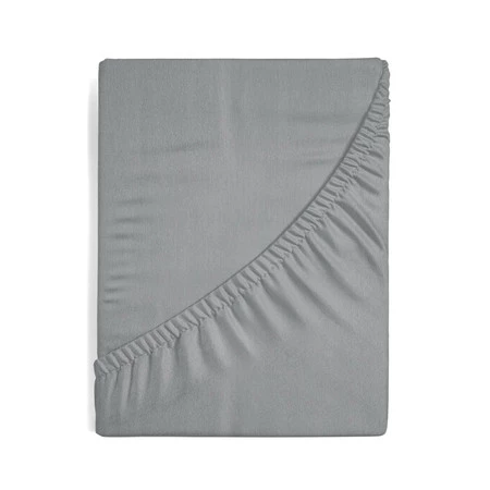 Prześcieradło z gumką, Jersey D91 220 x 200 x 30 cm, Stalowy