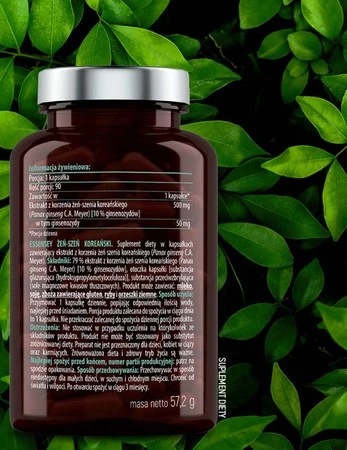 Essensey Żeń-szeń koreański, energia i witalność - 90 kaps