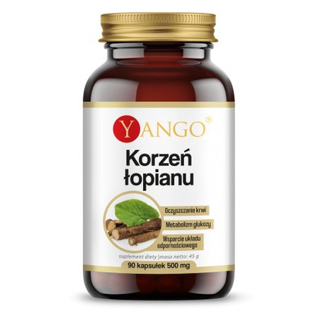 Yango Korzeń Łopianu 500 mg - 90 kaps. vege