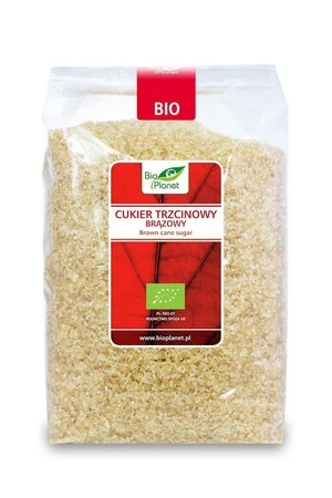 Bio Planet − Cukier trzcinowy brązowy − 1 kg