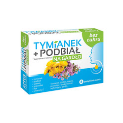 Tymianek i Podbiał bez cukru 8 pastylek