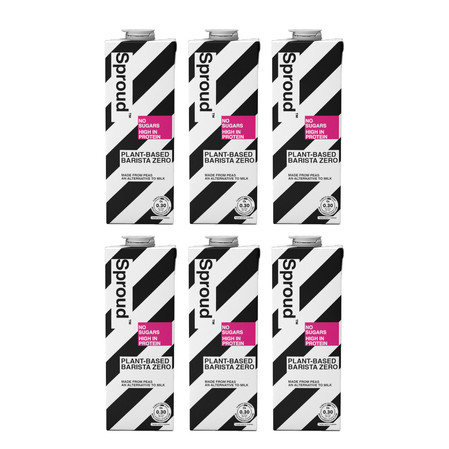 Zestaw: 6x Sproud Barista Zero Napój roślinny grochowy 1 L
