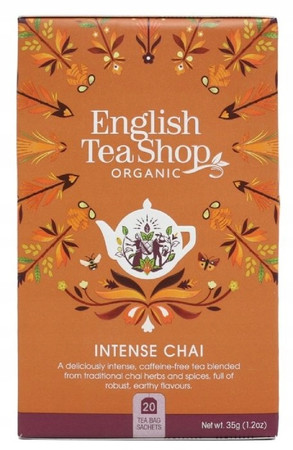 English Tea Shop Intense Chai herbata ziołowa z cynamonem 20 saszetek Bio