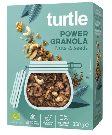 GRANOLA ORZECHY - NASIONA BEZGLUTENOWA BIO 350 g - TURTLE