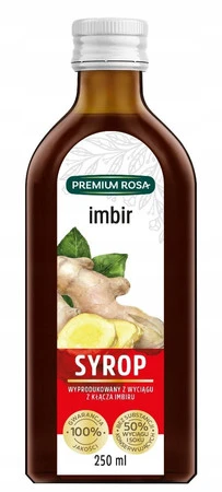 Premium Rosa Syrop z imbiru 250 ml
