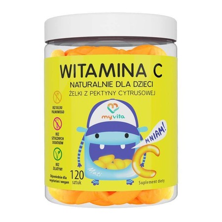 Myvita Żelki Naturalne Witamina C 120 szt