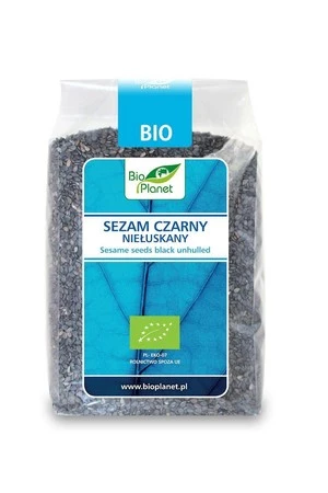 BIO PLANET Sezam czarny niełuskany BIO 250g