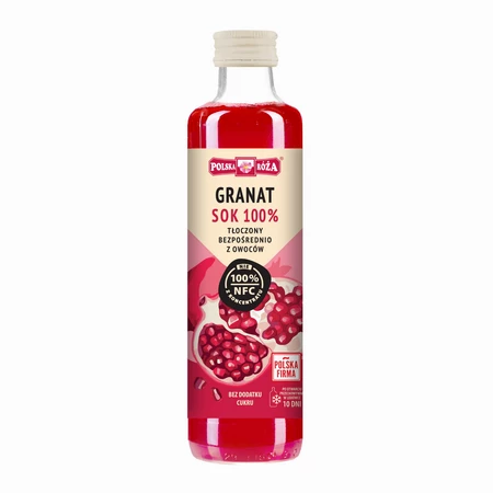 GRANAT sok 100% NFC 250ml bez dodatku cukru POLSKA RÓŻA