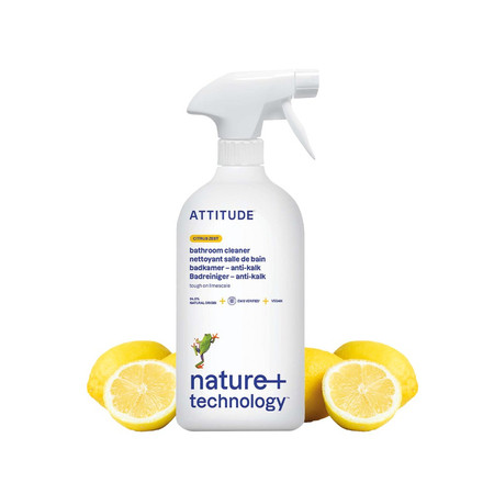 Attitude NATURE+, Spray do czyszczenia łazienki o zapachu skórki cytrusowej, 800 ml