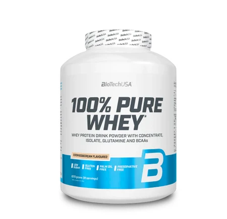 BioTech USA 100% Pure Whey odżywka białkowa 2270g smak ciasteczko z kremem