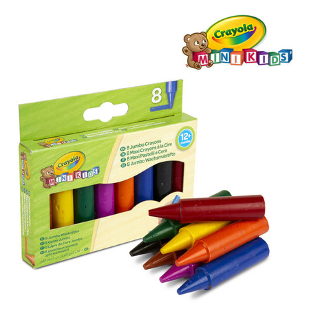 Kredki świecowe 8 kolorów JUMBO Mini Kids 0080 Crayola
