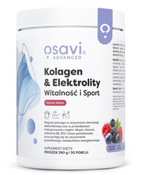 Osavi Kolagen Elektrolity Witalność i Sport 390g smak owoce leśne