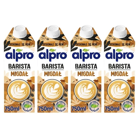 Zestaw 4x Alpro Napój Migdałowy Barista 750ml