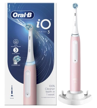 ORAL-B BRAUN SZCZOTECZKA ELEKTRYCZNA iO SERIES 3 PINK iOG3.1A6.0 (3 programy, 1 końcówka)