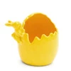 Ozdoba Wielkanocna, Figurka ceramiczna, kolor żółty, rozmiar 15 x 14 x 12 cm