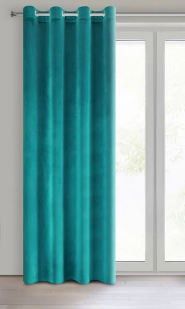 ZASŁONA GOTOWA SAMANTA 140 X 250 CM TURKUSOWY