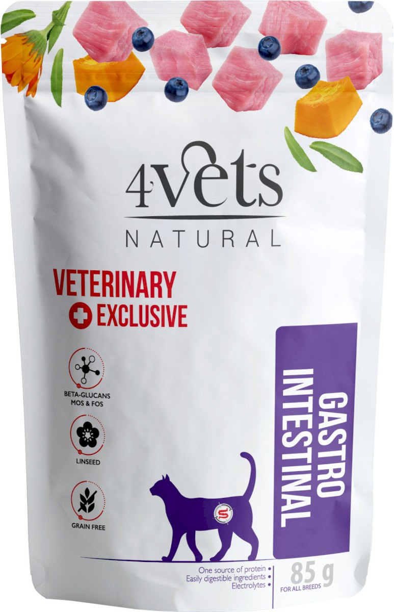 4VETS Natural GASTRO INTESTINAL dla kota 85g - Nabea.pl
