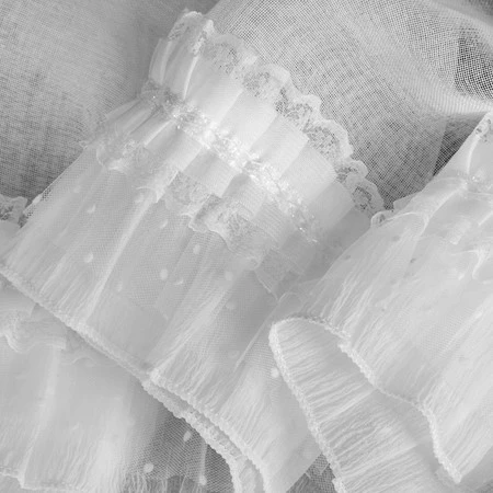 FIRANA GOTOWA MARY NA SZELKACH 150 X 30 CM BIAŁY